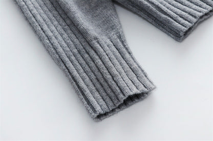 Solid Sweater High Collar Pullover Loose Women's Wear