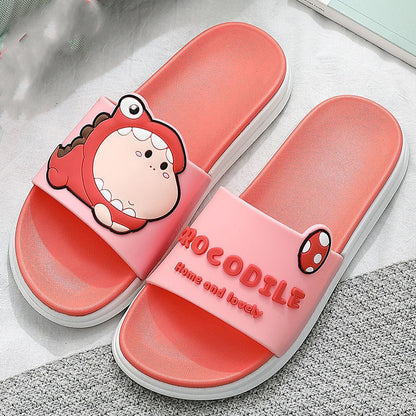 Dinosaur Slippers Cute Cartoon Fashionable Household Dinosaur Slippers
