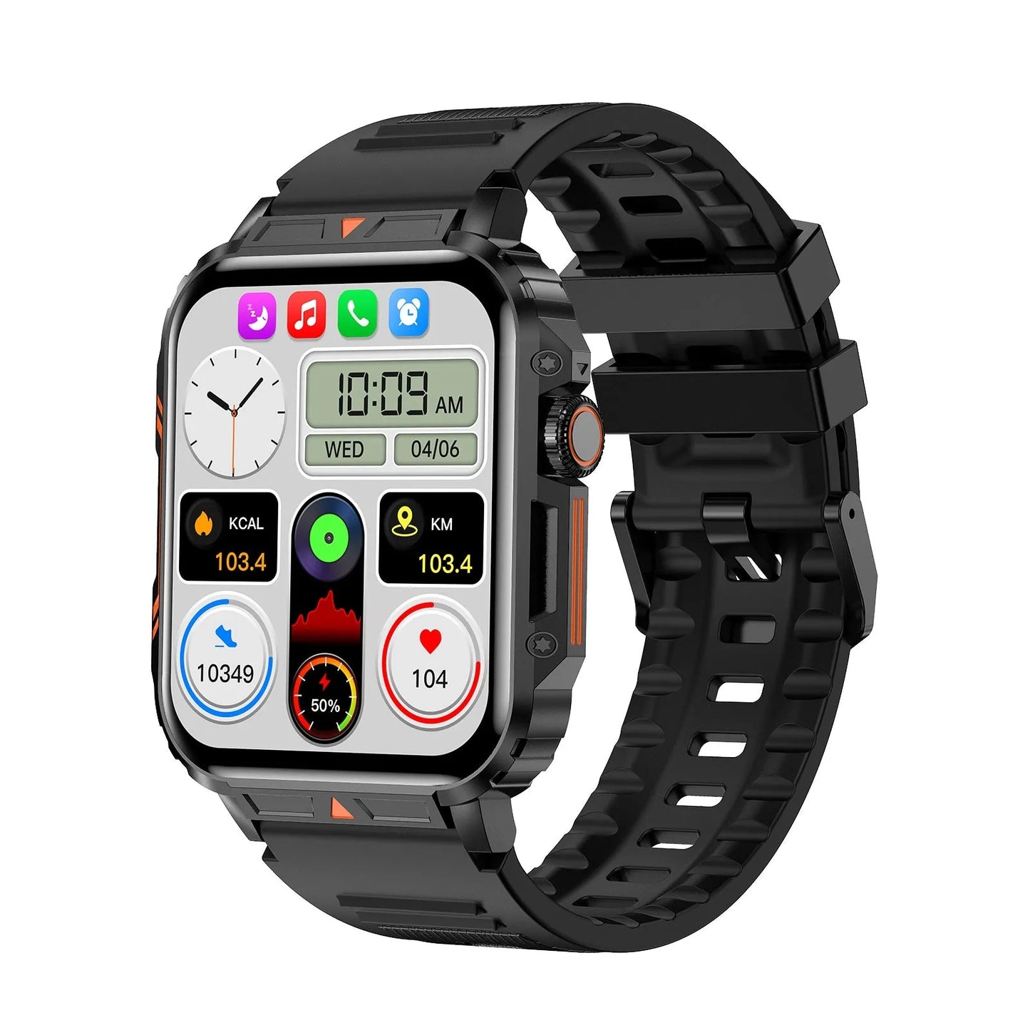 L81 Outdoor Sports Smartwatch Answer Call Big Battery Fitness Tracker Waterproof Smartwatch Men For IOS Android