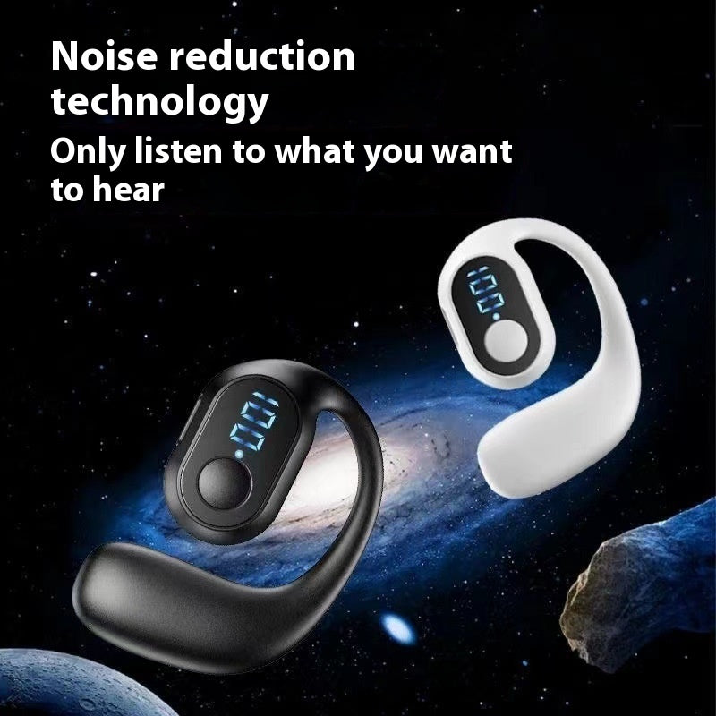 Business Wireless Headset Ear-mounted Non In-ear Smart Digital Display