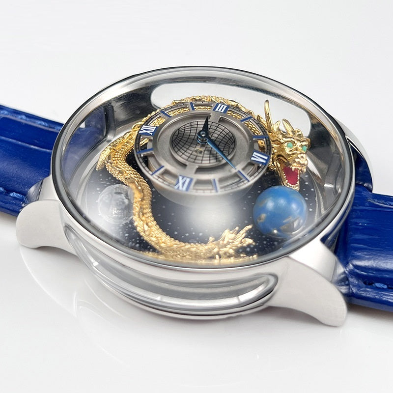 Quartz Sapphire Round Celestial Watch - sumet.shop