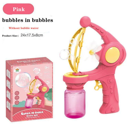 Automatic Bubble Machine Toy Colorful Bubble Machine