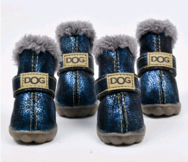 Dog Snow Boots Thick Snow Boots Keep Warm Teddy Autumn And Winter VIP Shoes