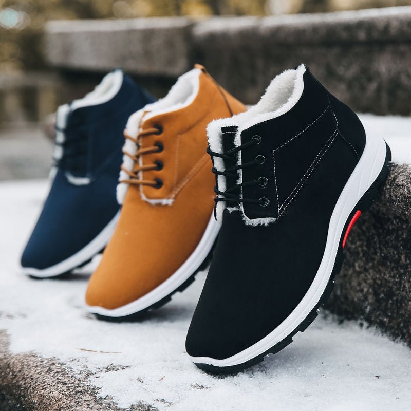 Casual British Boots rubber wear-resistant cotton shoes