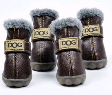 Dog Snow Boots Thick Snow Boots Keep Warm Teddy Autumn And Winter VIP Shoes