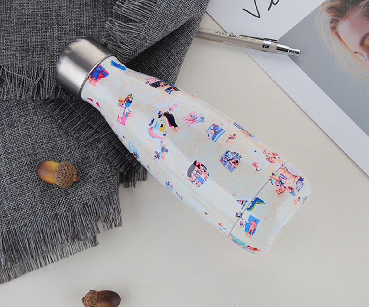 Hot Hot Hot Stainless Steel Vacuum Flask Hot Water  Outdoor Sport Thermal Water Bottle 500ML Coke Bottle