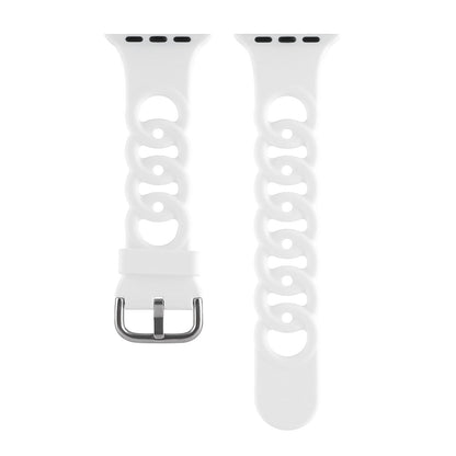 Solid Color Circle Hollow Silicone Strap