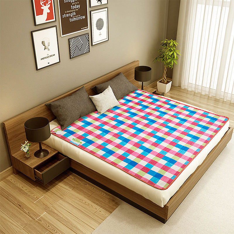 Electric Blanket To Enlarge Small Household Thermostatic Suede Printing Electric Mattress