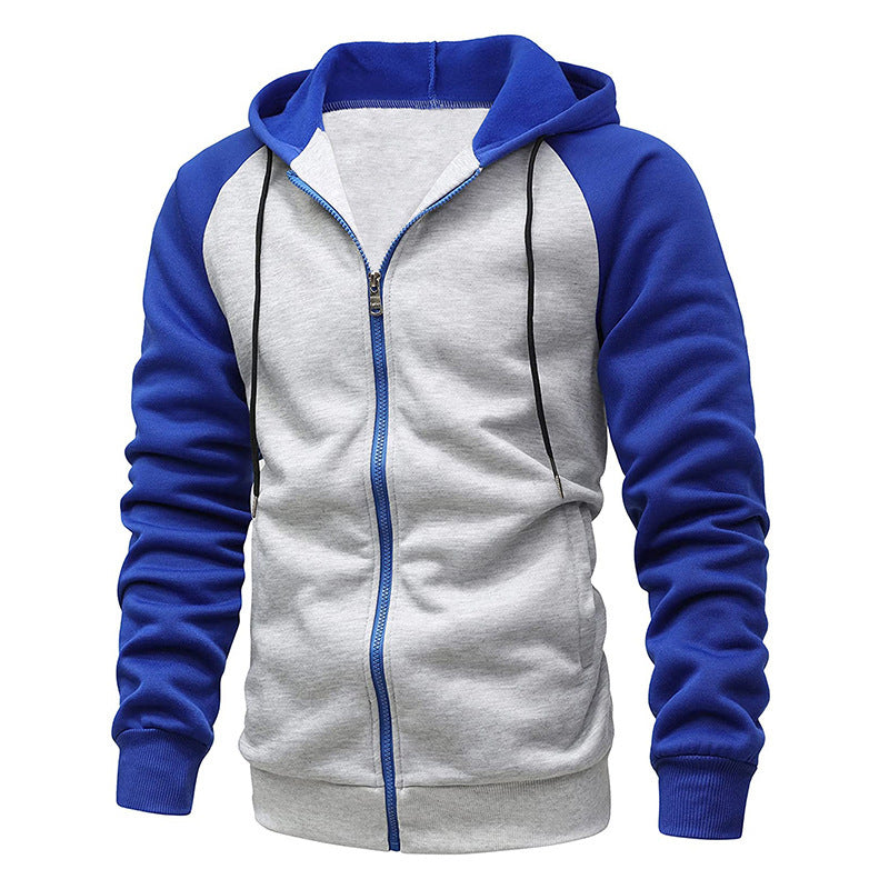 New Coat Men's Color Blocking Fashion Raglan Sleeve Sweater - sumet.shop