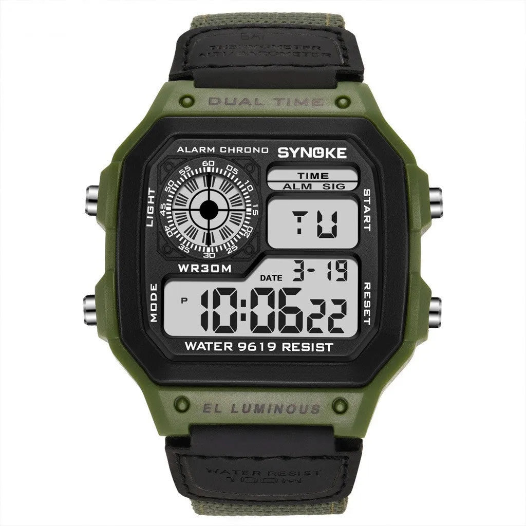 Waterproof Sports Men's Watches Retro Electronic Watch Luminous Waterproof Sports Men's Watches