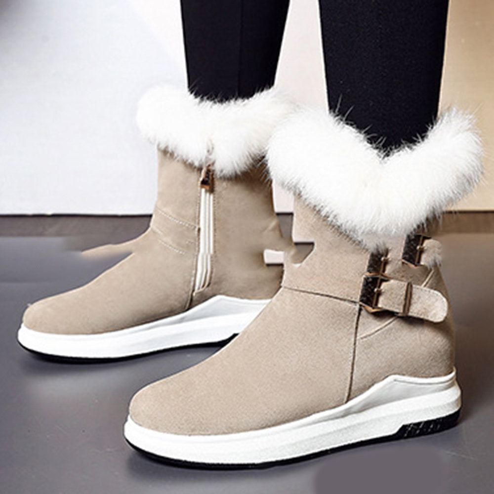 Oversized warm snow boots