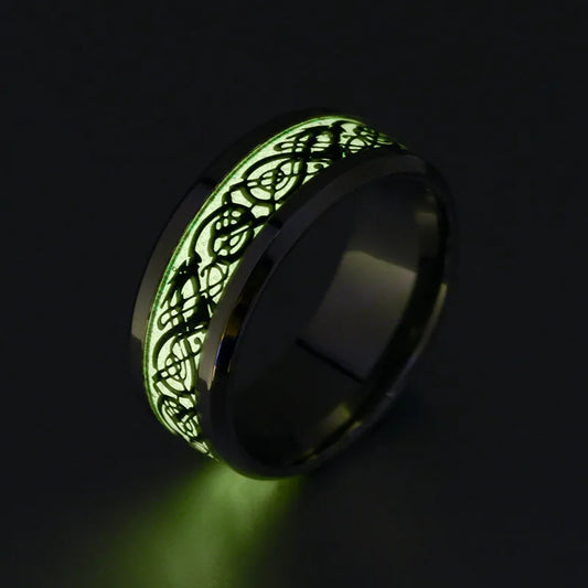 Luminous Ring Fashion Stainless Steel Luminous Ring