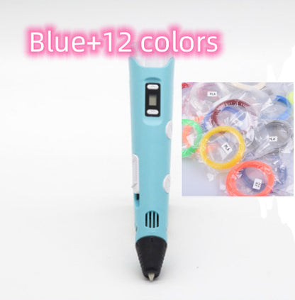 3D print pen 3D pen two generation graffiti 3D stereoscopic