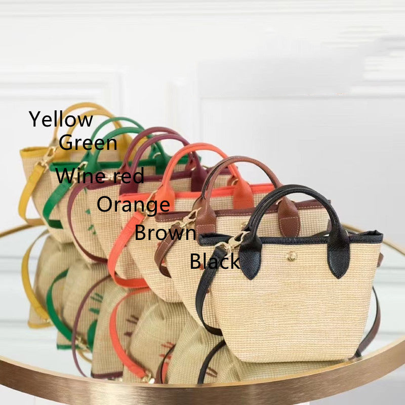 Shoulder Messenger Bag Women's New Style Straw Woven Shoulder Messenger Bag