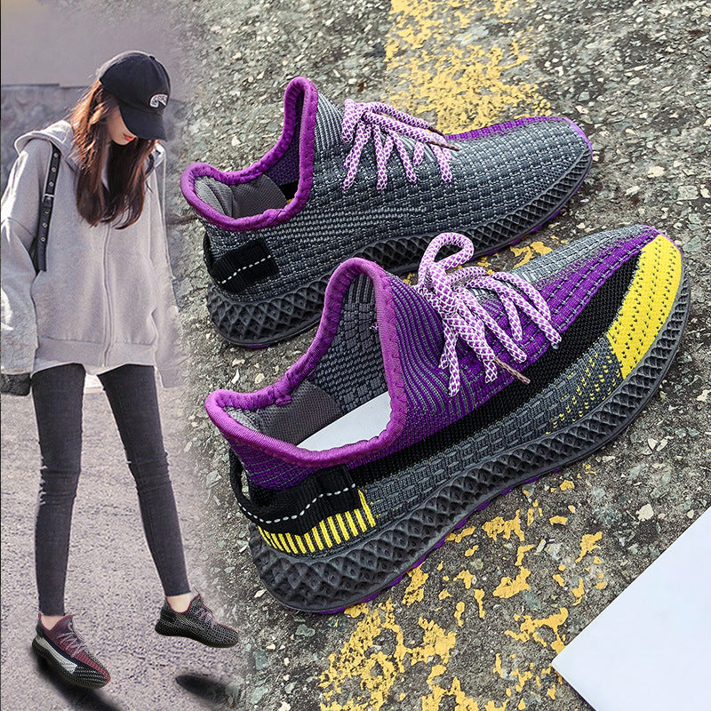 Women's casual Sneaker running flying woven coconut shoes
