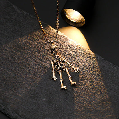 Halloween Necklace Human Skeleton