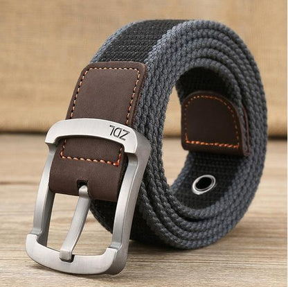 Canvas belt men's and women's pin buckle belt - sumet.shop