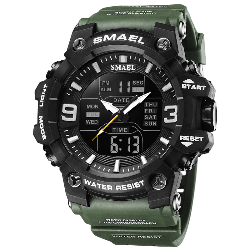 Sports Waterproof Electronic Watch Multi-function Training Alarm Clock Watch - sumet.shop