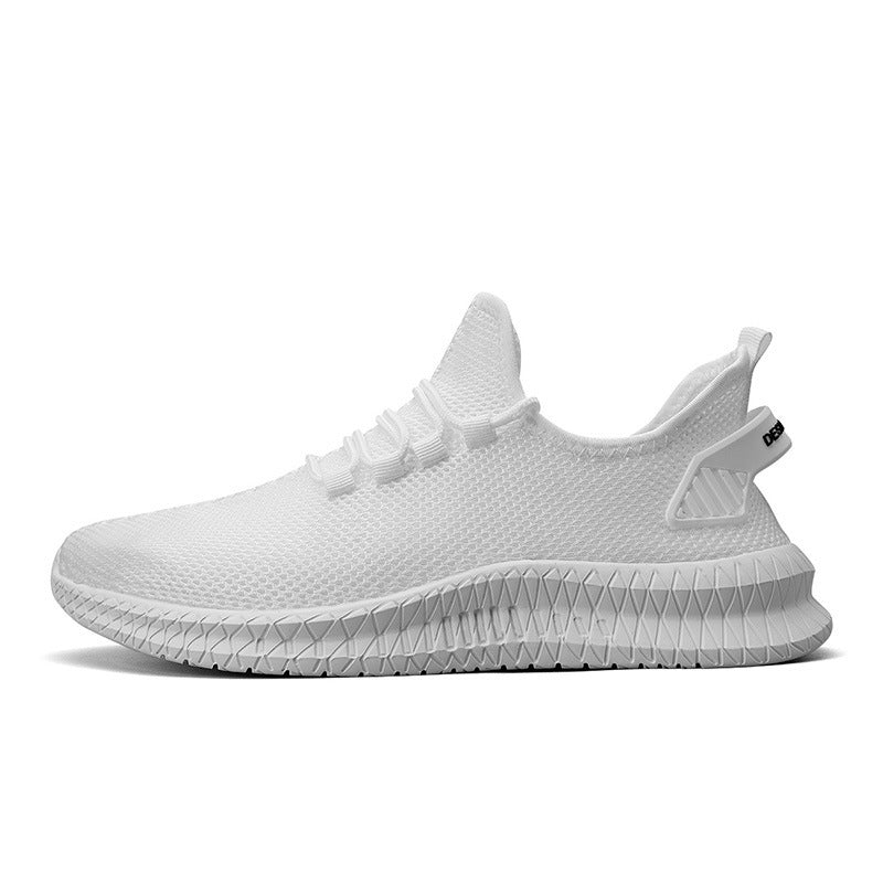 Woven Mesh Sneaker Small White Shoes Summer And Autumn Plus Size Men's Sports Casual Shoes