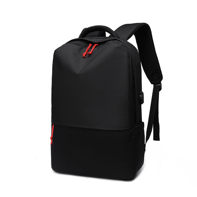 Computer bag backpack leisure student-functional USB charging knapsack