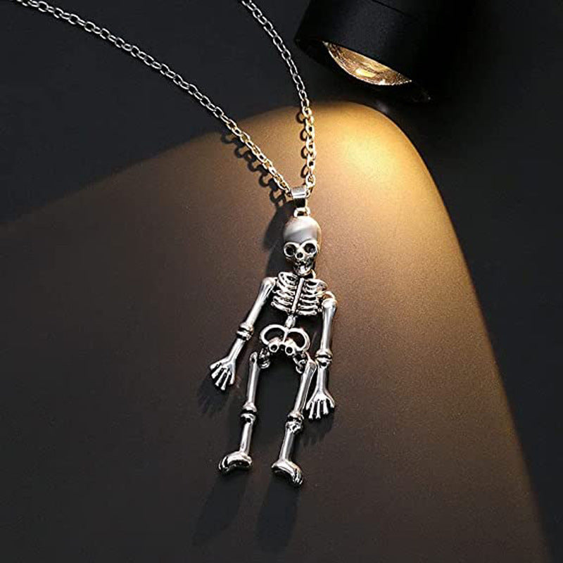 Halloween Necklace Human Skeleton