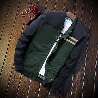 Baseball collar casual men's jacket