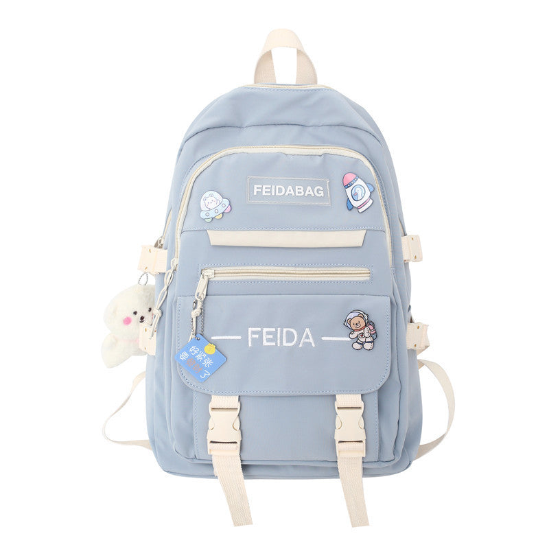 High School Student Schoolbag Elegant Mori Leisure Backpack Large Capacity Early High School Student Schoolbag