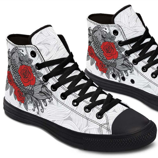 High-top Canvas Shoes Men's And Women's Fashion Color Printing High-top Canvas Shoes