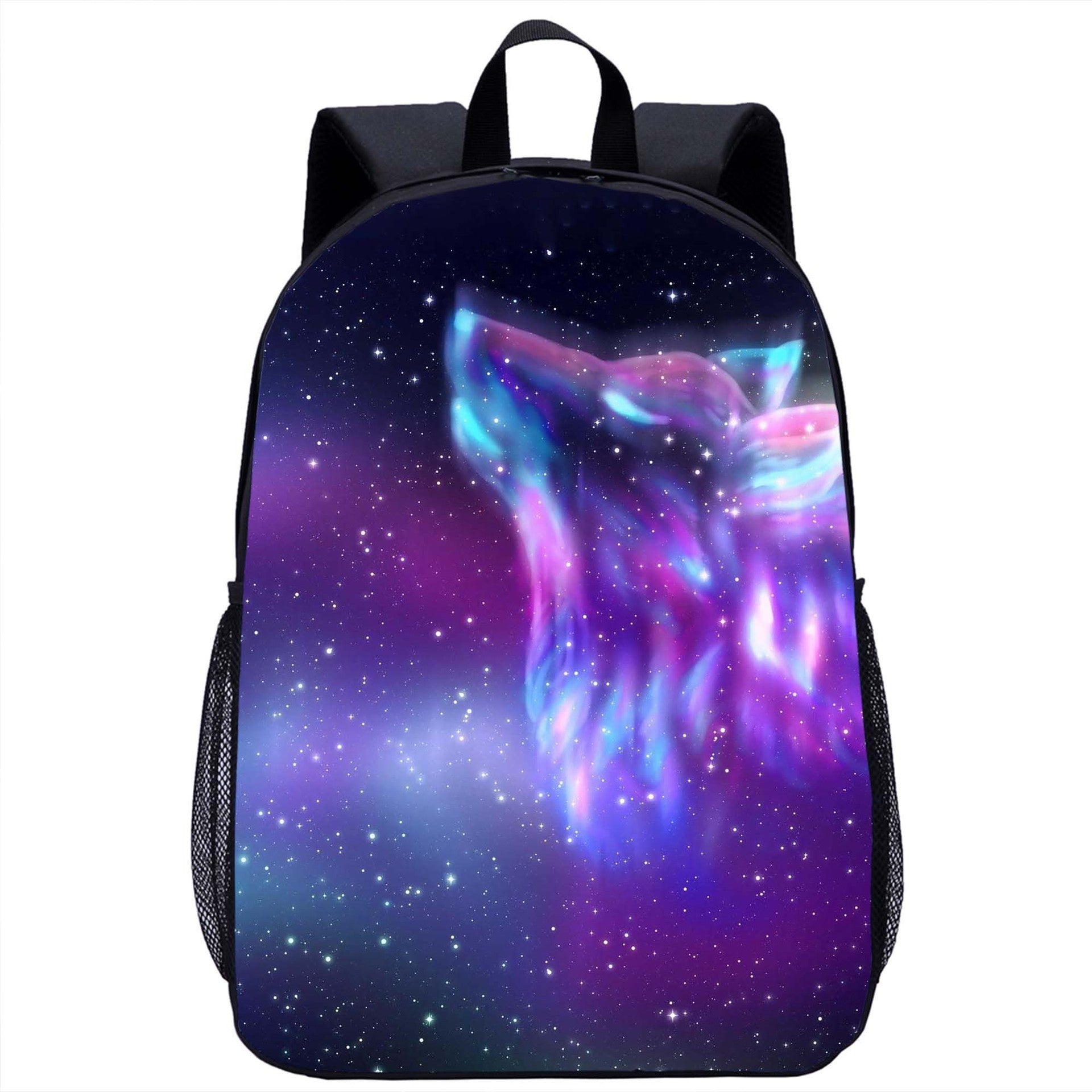 Youth Backpack Lion Print 17 Inch Large Capacity Youth Backpack