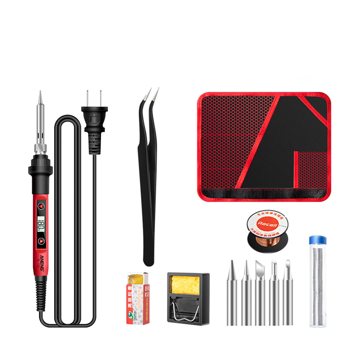 Constant Temperature Electric Soldering Iron Set Adjustable Temperature 60W Digital Display Internal Heat Welding - sumet.shop