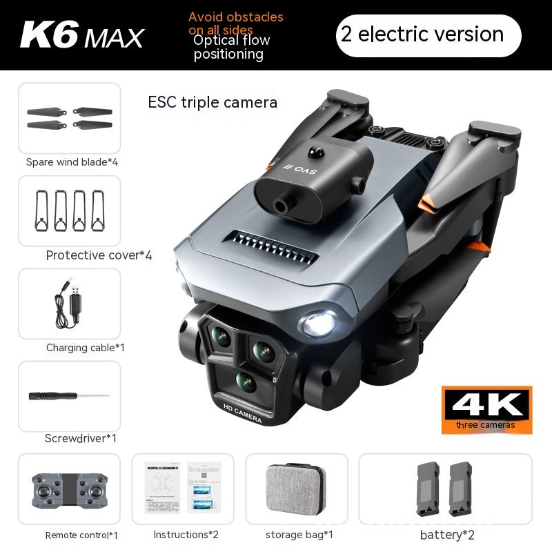 K6 MAX UAV Three-camera HD Aerial Photography Obstacle Avoidance