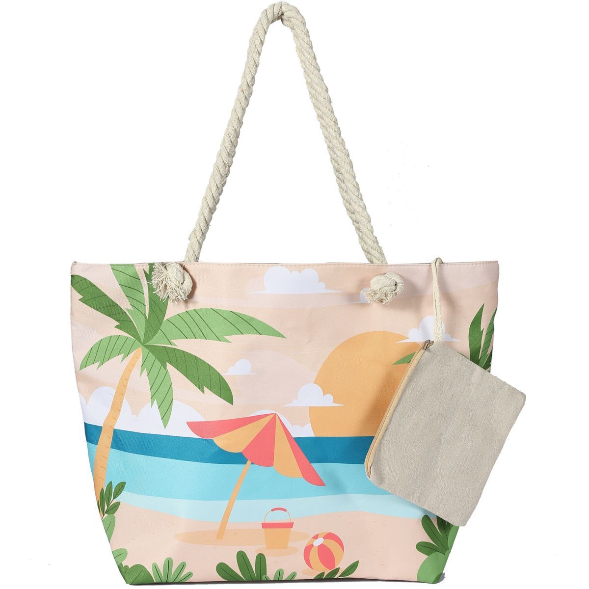 Beach Waterproof Bags Canvas Beach Tote Bag For Women.