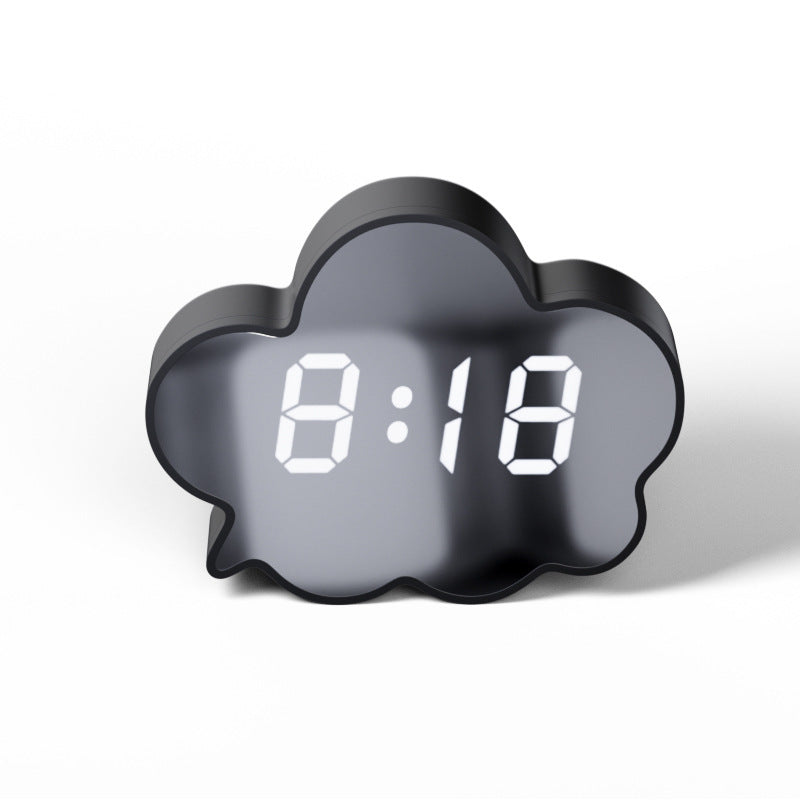 Simple Cloud Mirror Clock Intelligent Voice-controlled Induction Alarm Clock