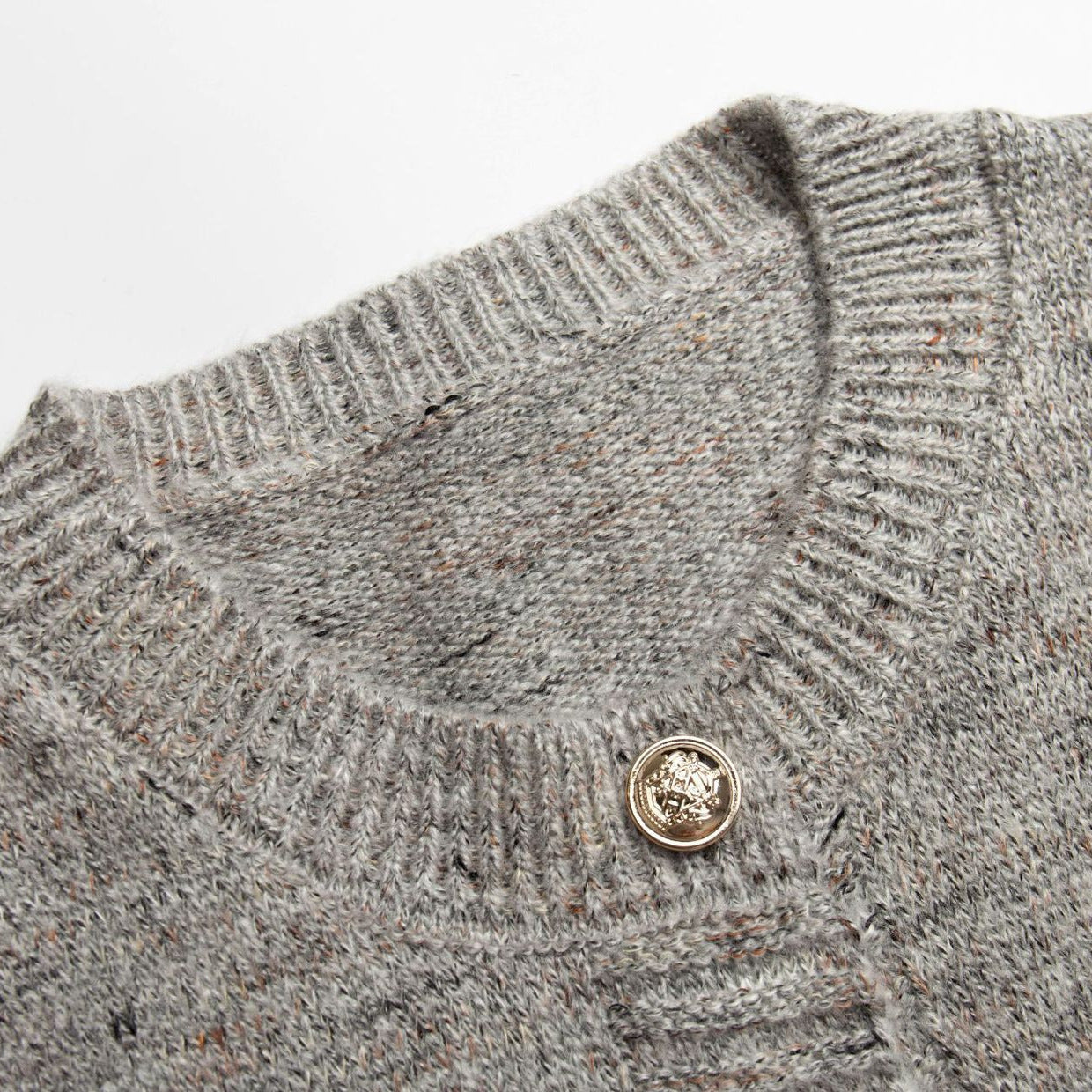 Sweaters Cardigan Women's American-style Gray Sweaters Cardigan