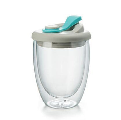 Double-layer Glass Water Cup With Lid