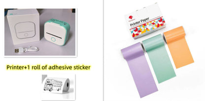Portable Mini Thermal Label Printer Home Photo Printer Bluetooth-compatible Mini