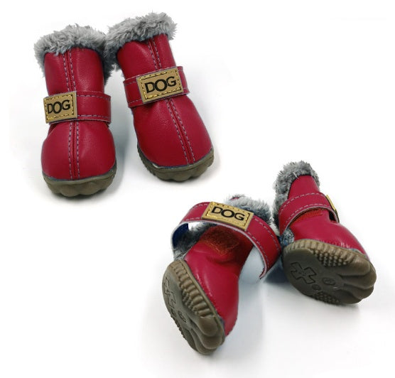 Dog Snow Boots Thick Snow Boots Keep Warm Teddy Autumn And Winter VIP Shoes