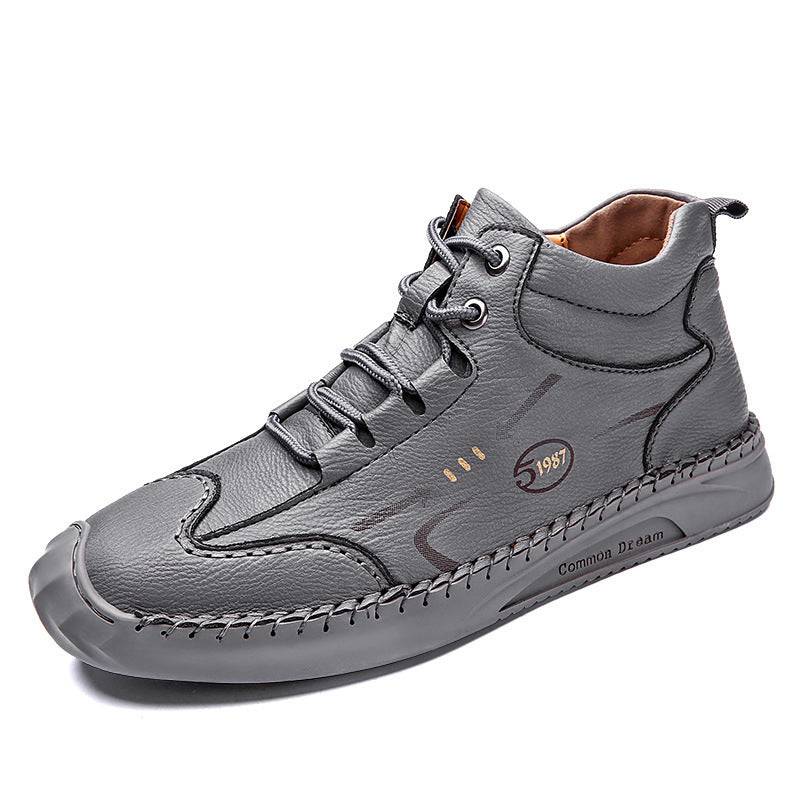 High-top tooling shoes Men's microfiber high-top tooling shoes