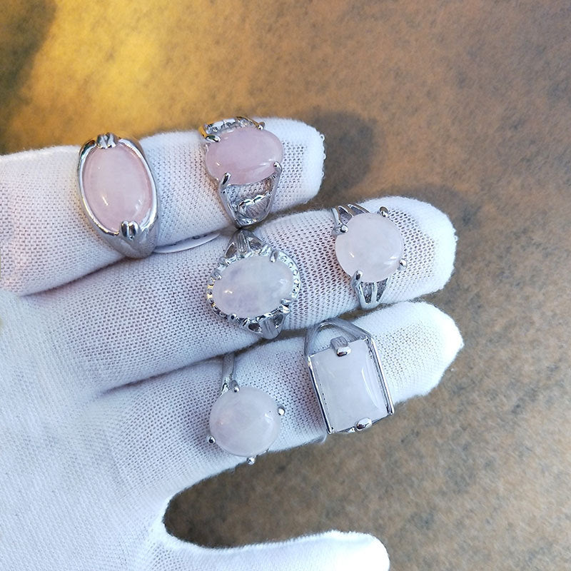 Rings Hand Jewelry A Variety Of Natural Stone