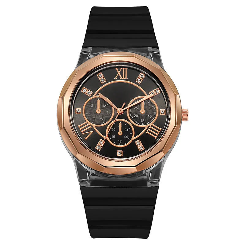 Silicone Watch Makaron Ins Women's Fashion Silicone Watch