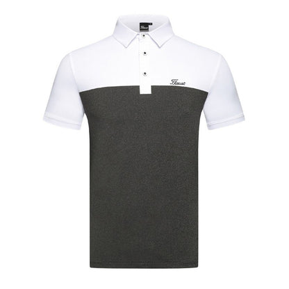 Golf Clothing Men's Short-sleeved T-shirt Solid Color Loose Wicking POLO Shirt Sportswear