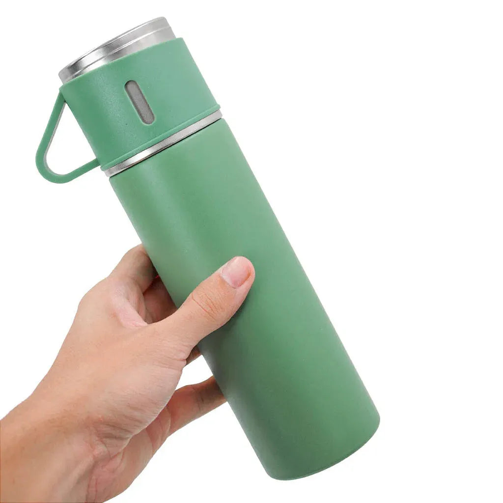 Thermal Bottle With Cup 500ml Stainless Steel Double Wall Thermal Bottle With Cup