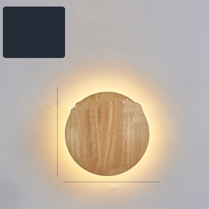 Circular Decorative Sconces Stairway Hallway Logs