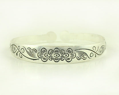 Ethnic Style Tibetan Miao Silver Bracelet - sumet.shop