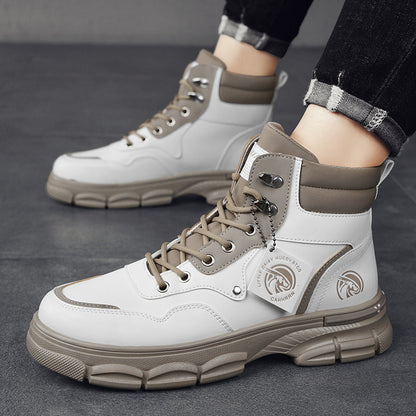 High top Boots Men's Casual Trend High Top British Style Martin Boots