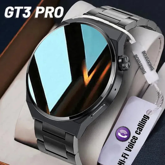 Multi-function Sport Smart Watch Fashion HD Large Round Screen Heart Rate GT3 Pro Multi-function Sport Smart Watch