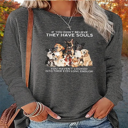 Women's Printed Hoodless Sweatshirt