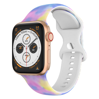 Compatible with Apple, Silicone Strap New Figure 8 Buckle Iwatch6 SE Silicone Printed Strap