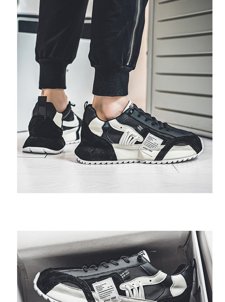 Casual Sneaker  Men's Spring New Fashion All-match Casual Sneaker Thick Bottom Height Increasing Non-slip