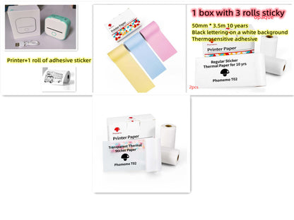 Portable Mini Thermal Label Printer Home Photo Printer Bluetooth-compatible Mini